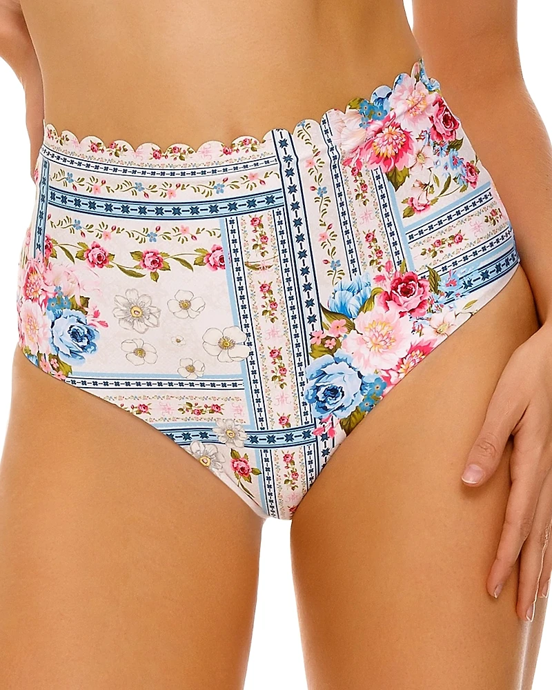 Agua Bendita Alicia Meraki Printed High Waisted Bottom