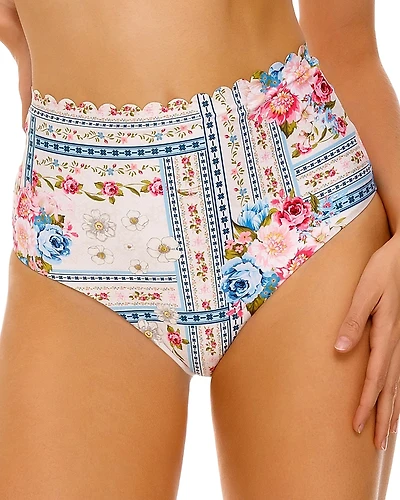 Agua Bendita Alicia Meraki Printed High Waisted Bottom