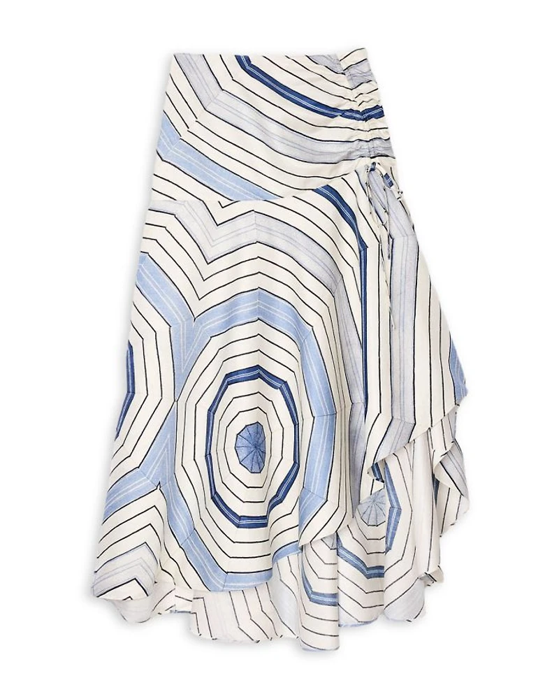 Spiral Motif Maxi Skirt