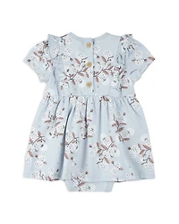 Girls' Hydrangea Print Bodysuit Dress - Baby