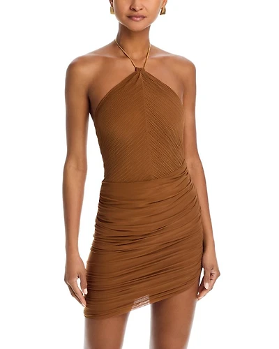 Delphine Halter Asymmetric Dress