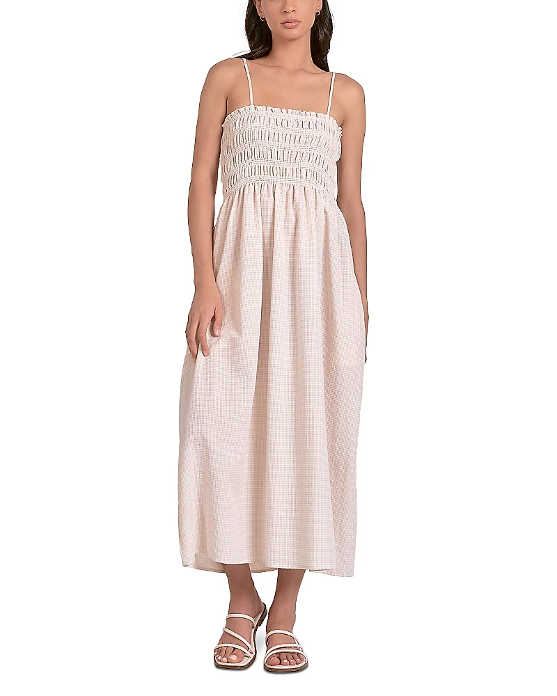 Elan Smocked Maxi Dress
