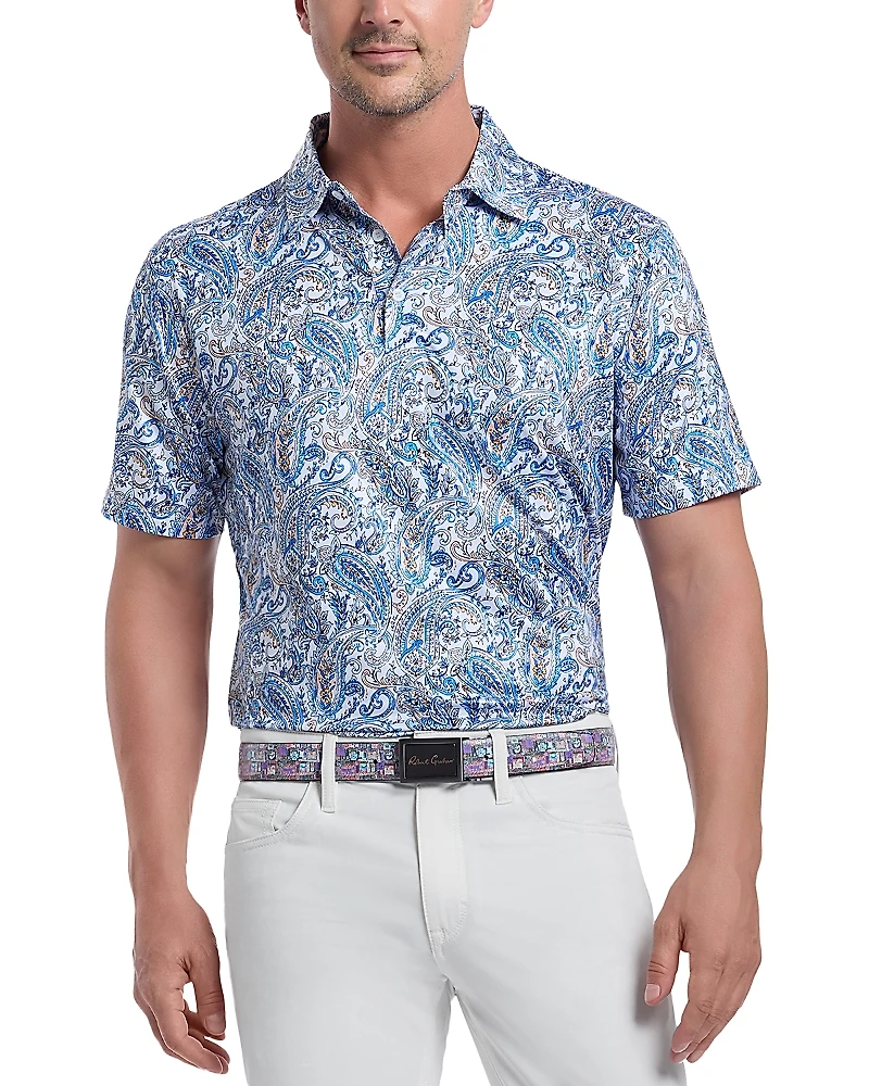 Robert Graham Matos Paisley Classic Fit Performance Polo Shirt