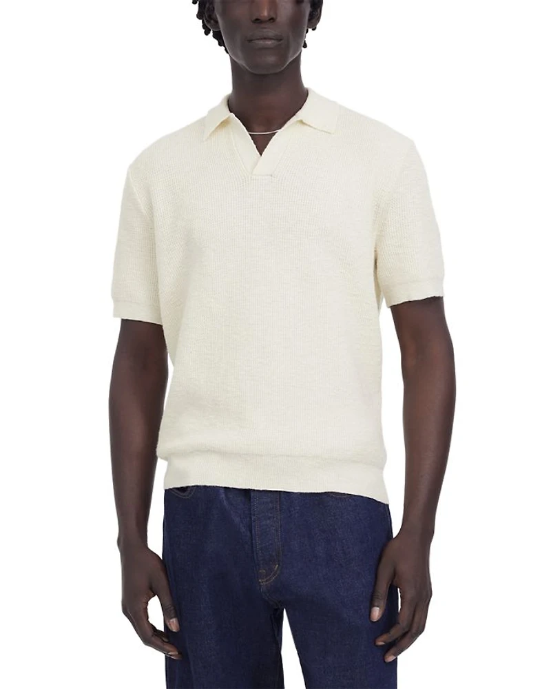 Waffle Knit Johnny Polo