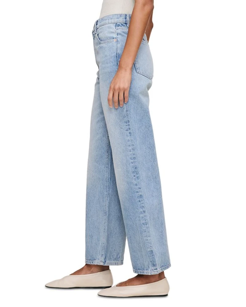Karmine High Rise Refined Wide Leg Jeans Vintage Light