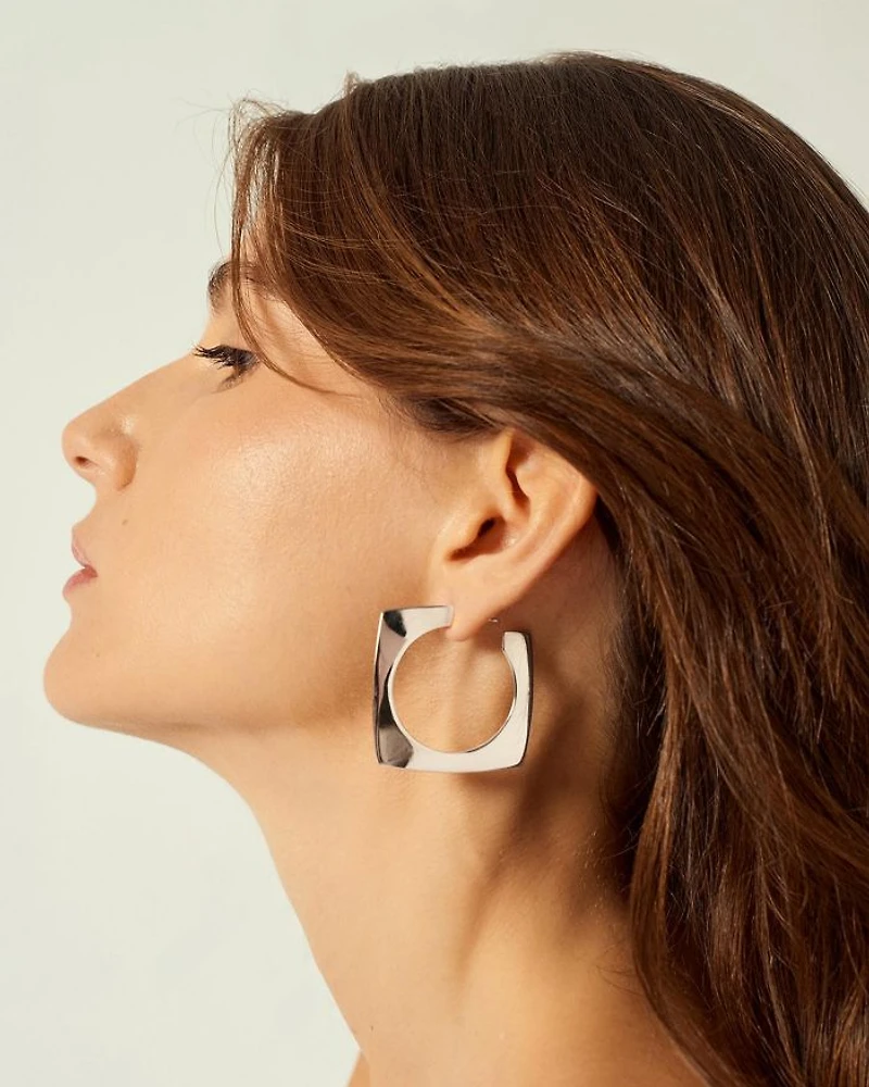 Aldaba Slim Hoop Earrings