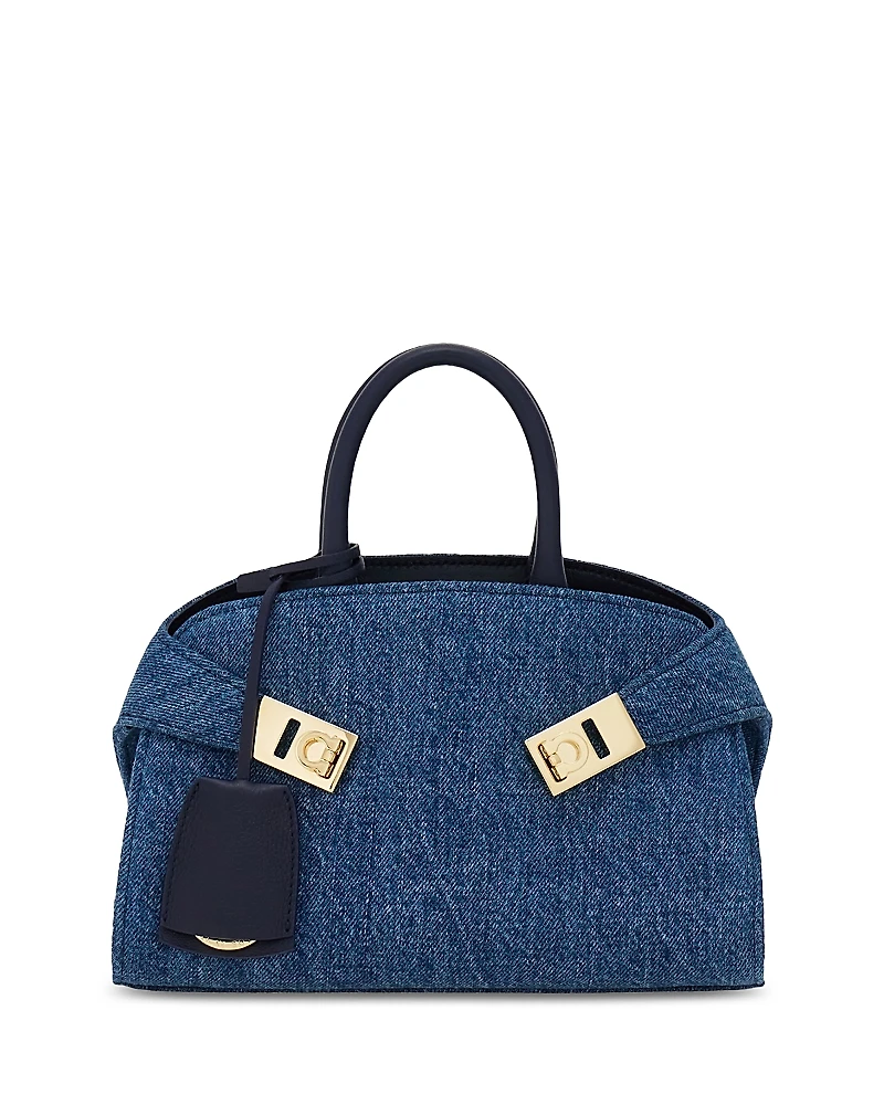 Ferragamo Hug Mini Denim Handbag