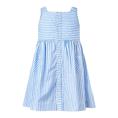 Rachel Riley Girls' Striped Button-Front Sun Dress - Little Kid, Big Kid