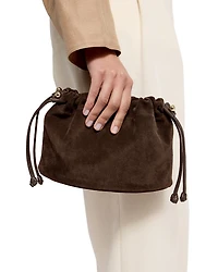 Charlotte Drawstring Suede Crossbody Bag