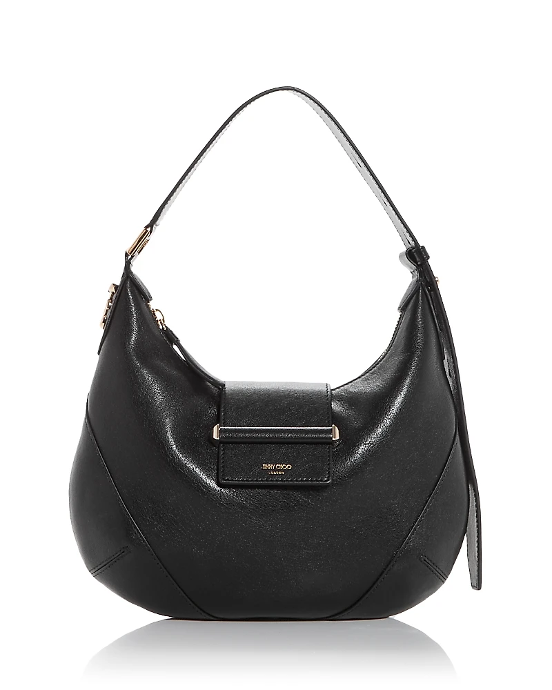 Jimmy Choo Bar Hobo Leather Shoulder Bag