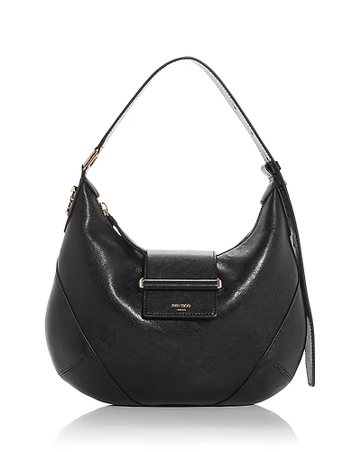 Jimmy Choo Bar Hobo Leather Shoulder Bag