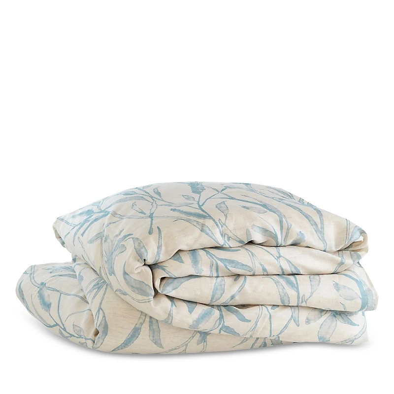 Annie Selke Margot Botanical Linen Blend Duvet Cover, King