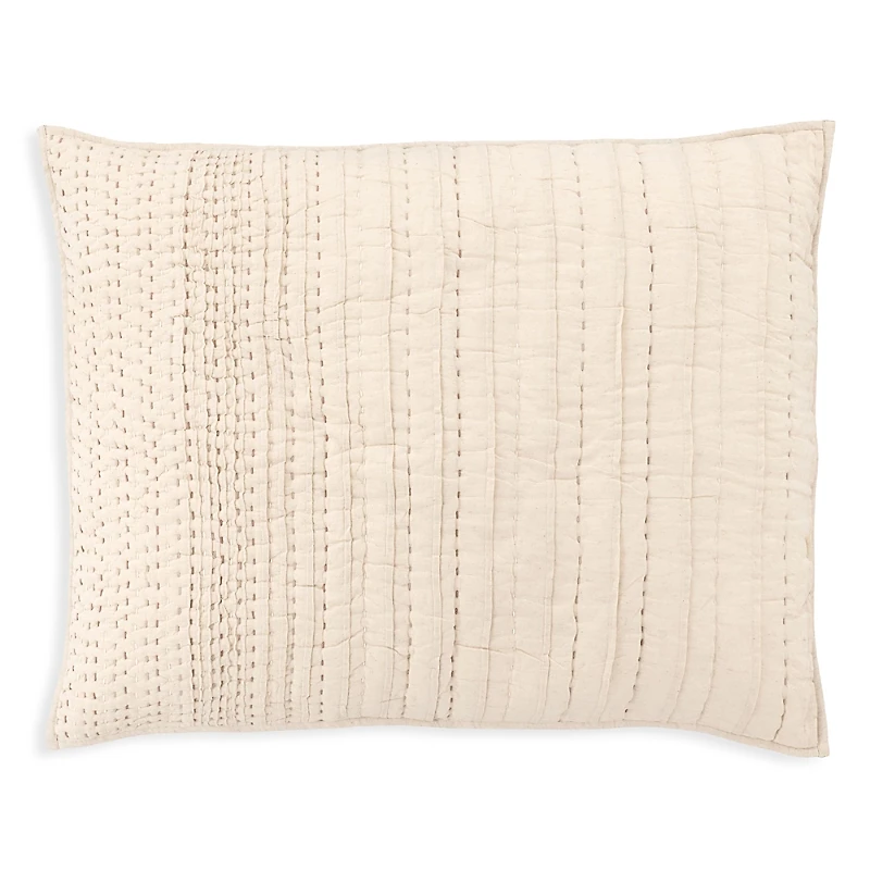 Annie Selke Bryant Natural Quilted Sham, Dutch Euro