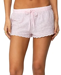 Edikted Talula Eyelet Shorts