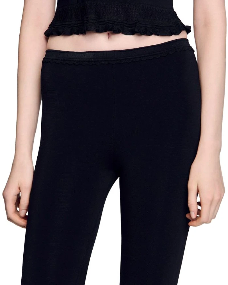 Ruffled Capri Pants