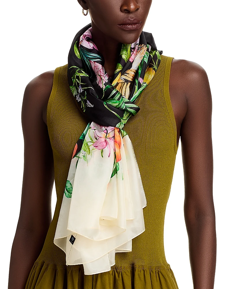 Fraas Floral Leo Luxe Scarf