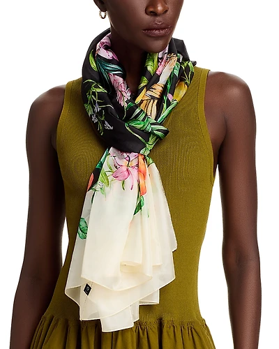 Fraas Floral Leo Luxe Scarf