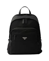 Re-Nylon and Saffiano Leather Backpack