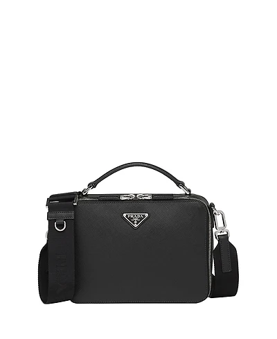 Prada Brique Medium Saffiano Leather Bag