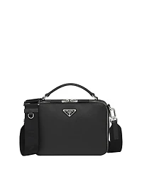 Prada Brique Medium Saffiano Leather Bag