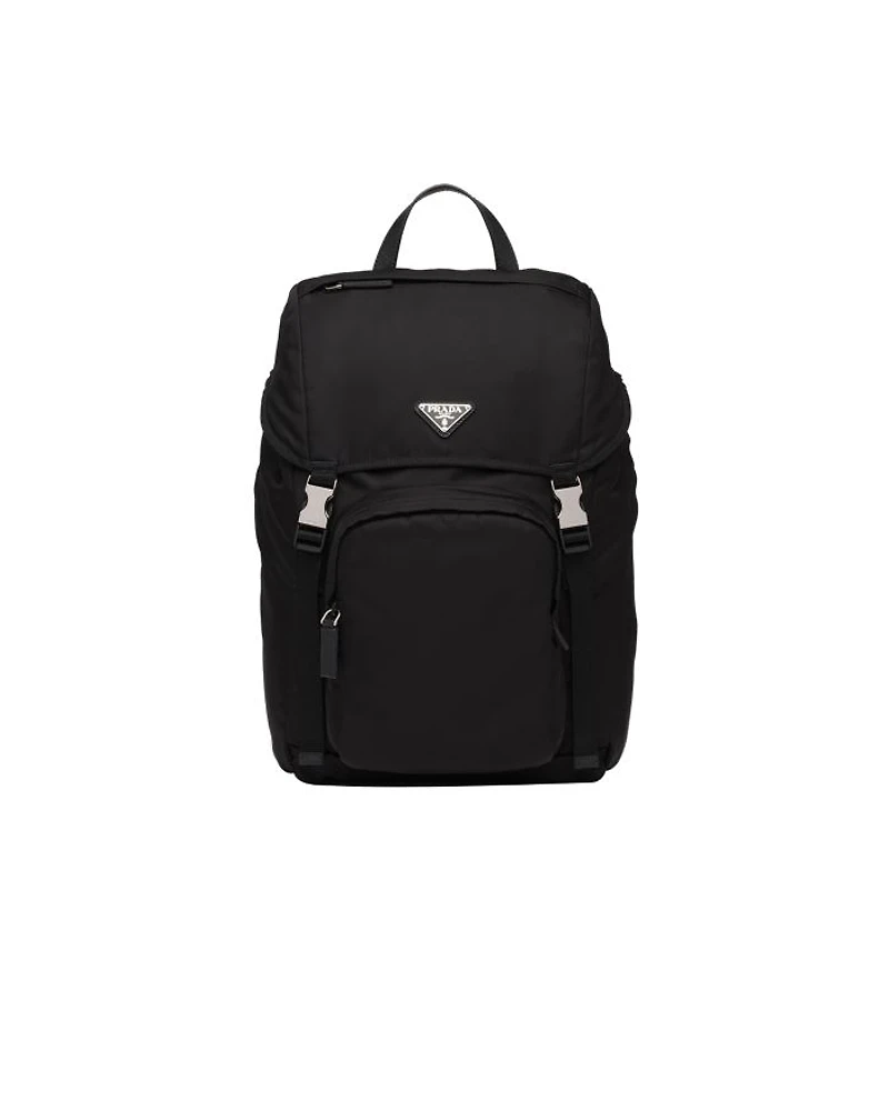 Re-Nylon and Saffiano Leather Backpack