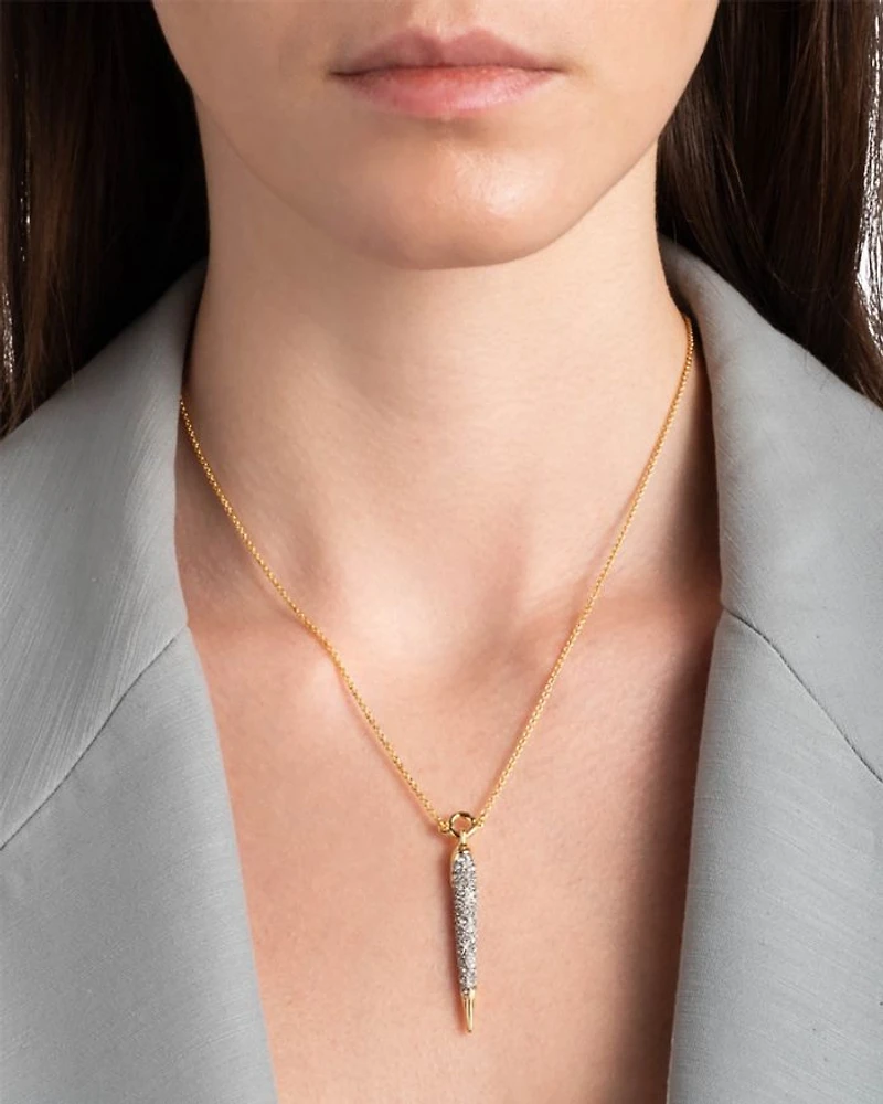 Solanelas Crystal Spear Necklace, 16"
