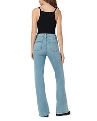 The Molly Petite High Rise Flare Jeans Riveting