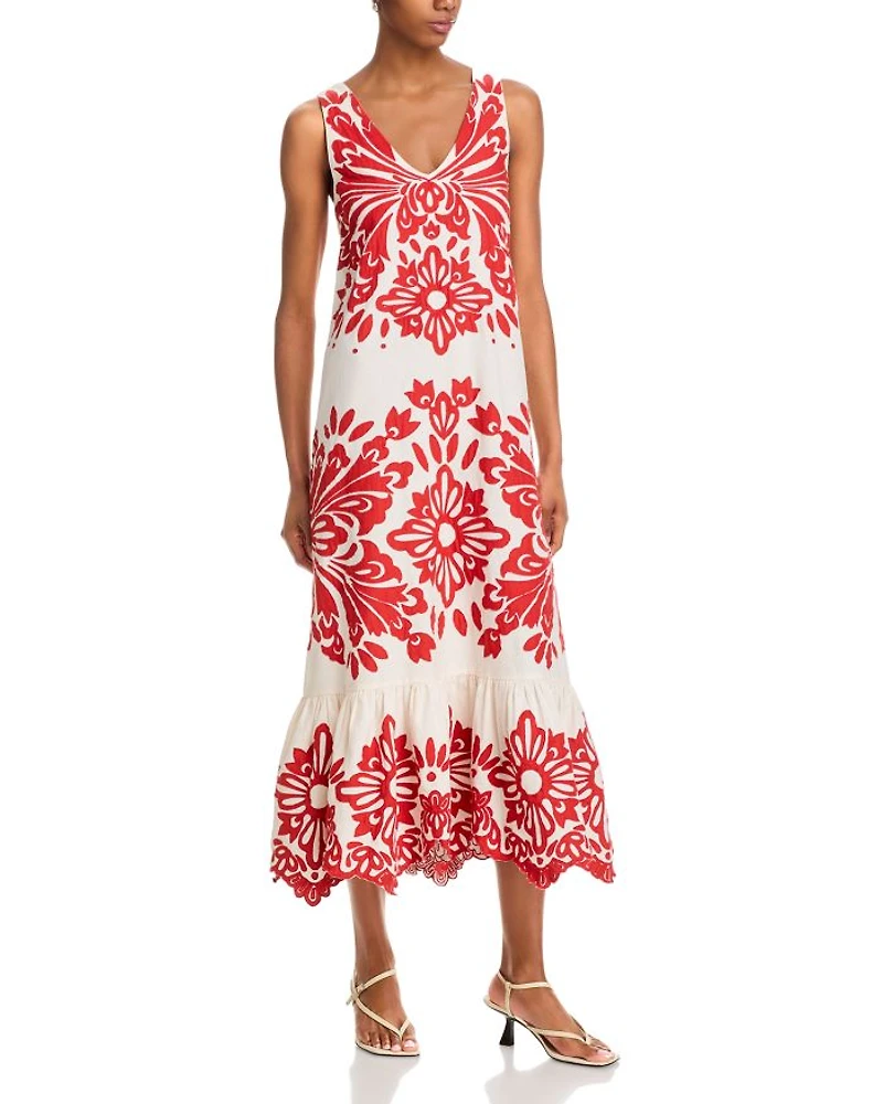 Liliana Appliqué Maxi Dress