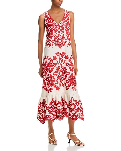 Liliana Appliqué Maxi Dress