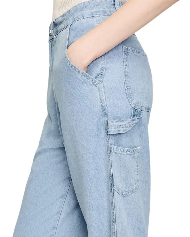 High Rise Wide Leg Jeans Blue Jean