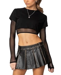 Edikted Rella Layered Long Sleeve T Shirt