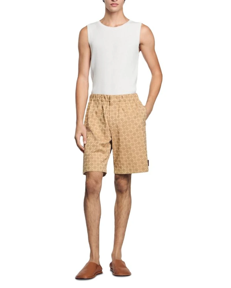 Printed Pull On Shorts