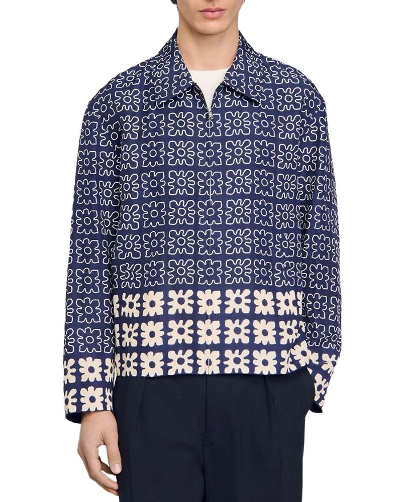 Jacket with Floral Motif