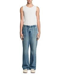 Faded Wide Leg Jeans Blue Vinta