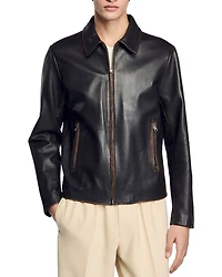 Distressed Leather Jacket