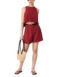 Birdie Linen Blend Walking Shorts