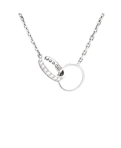 Love Interlocking Necklace 18K White Gold and Diamonds