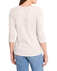 Stripe Boat Neck Tee