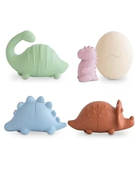 Mushie Dino Mold Free Bath Play Set 4 Pack - Age 10 Months+