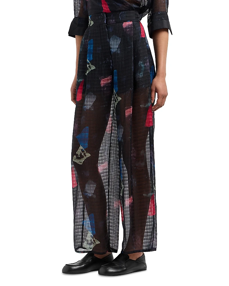 Emporio Armani Abstract Print Pants