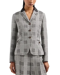 Emporio Armani Multi Patterned Checkered Blazer