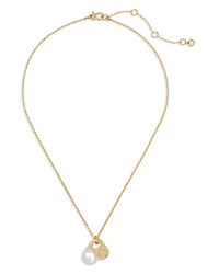 Snack Time Pop Tab Charm Pendant Necklace in Two Tone, 16"-19"