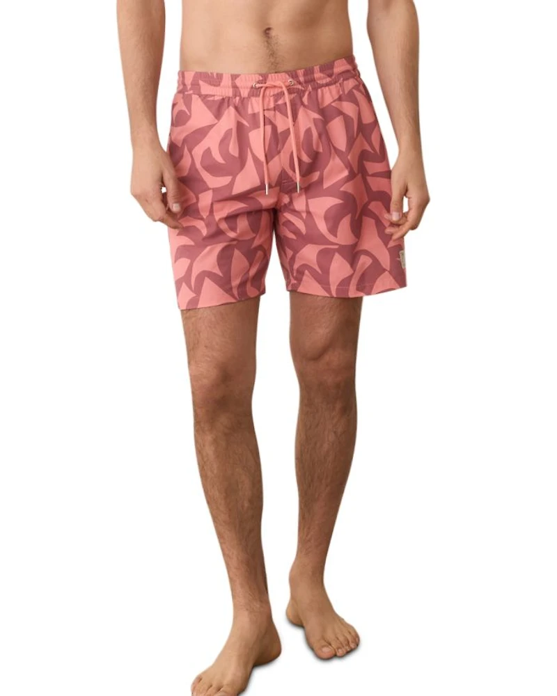 Printed Lined 6" Swim Shorts