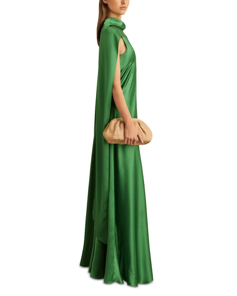 Fae Cape Back Maxi Dress