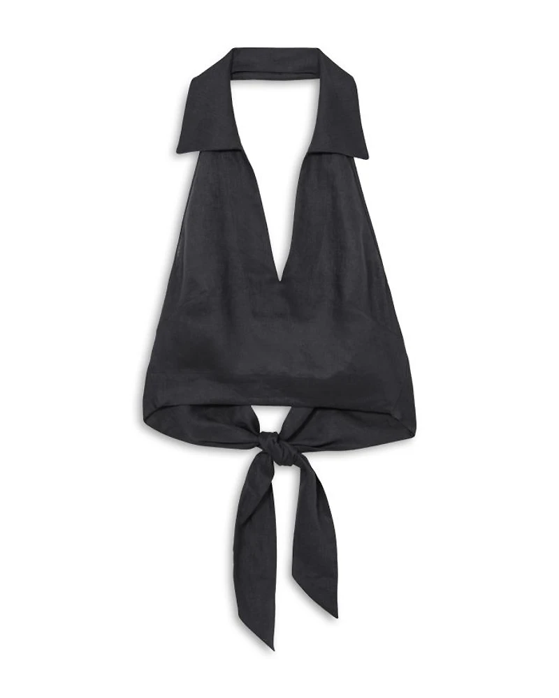 Cara Linen Halter Neck Top