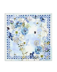 Flower Bordeaux Silk Scarf