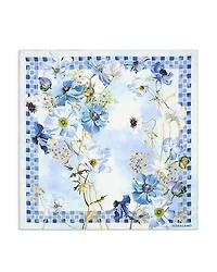 Ferragamo Flower Bordeaux Silk Scarf