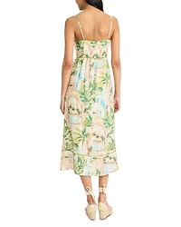 Midi Dress with Piping