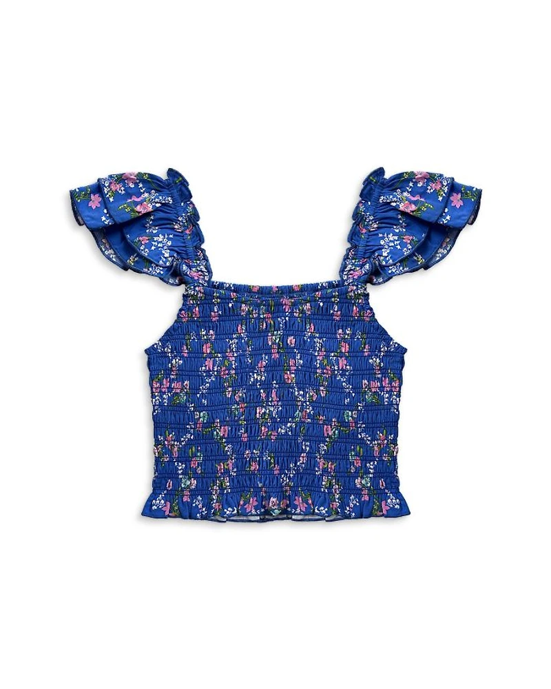 Girls' Joanna Smocked Crop Top - Big Kid