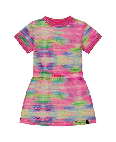 Girls' Short Sleeve Mesh Beach Dress - Little Kid